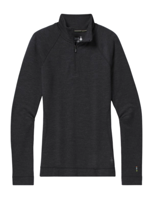 Maillot de Corps Smartwool Women Classic Thermal Merino Base Layer 1/4 Zip Boxed Charcoal Heather
