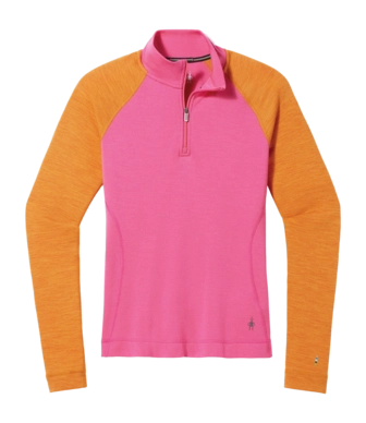 Maillot de Corps Smartwool Women Classic Thermal Merino Base Layer 1/4 Zip Boxed Power Pink