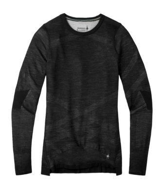 Maillot de Corps Smartwool Women Intraknit Thermal Merino Base Layer Crew Black-White