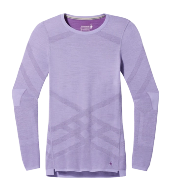 Base Layer Smartwool Women Intraknit Thermal Merino Base Layer Crew Violet-Purple Iris