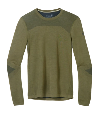 Maillot de Corps Smartwool Men Intraknit Thermal Merino Base Layer Crew Winter Moss