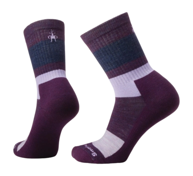 Socks Smartwool Unisex Everyday Blocked Stripe Crew Socks Purple Iris
