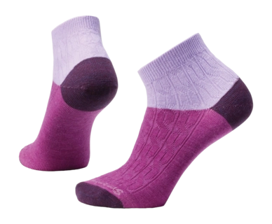 Chaussettes Smartwool Femme Everyday Cable Ankle Ultra Violet