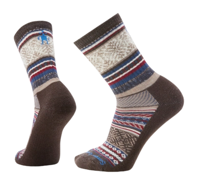 Chaussettes Smartwool Unisexe Everyday Fair Isle Sweater Crew Socks Chestnut