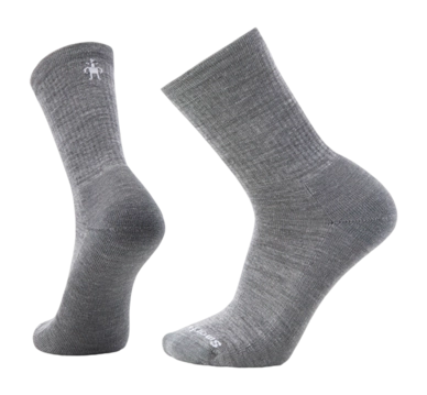 Sok Smartwool Unisex Everyday Solid Rib Crew Socks Medium Gray