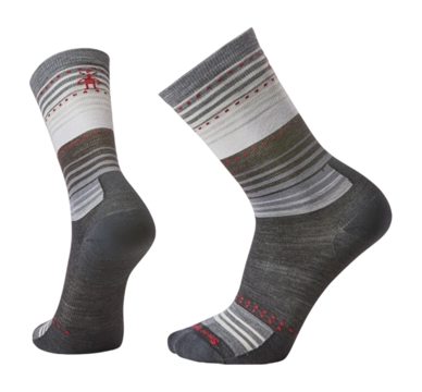 Socks Smartwool Unisex Everyday Stitch Stripe Crew Charcoal