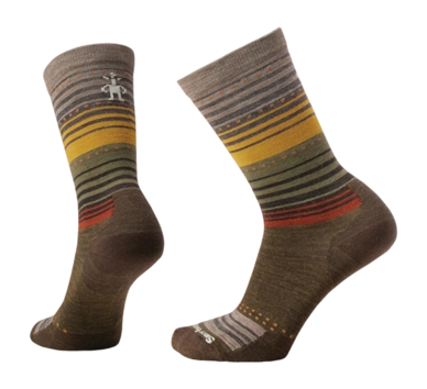 Chaussettes Smartwool Unisexe Everyday Stitch Stripe Crew Olive Militaire