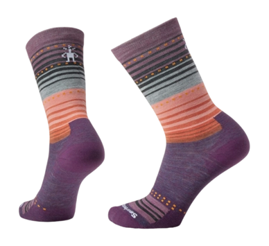 Socks Smartwool Unisex Everyday Stitch Stripe Crew Purple Iris