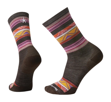 Chaussettes Smartwool Unisexe Everyday Zig Zag Valley Crew Chestnut