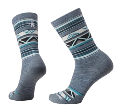 Chaussettes Smartwool Unisexe Everyday Zig Zag Valley Crew Pewter Blue