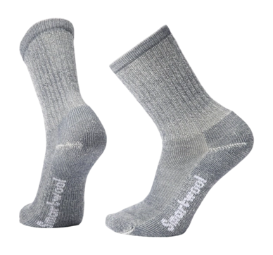 Chaussettes Smartwool Unisexe Hike Classic Edition Light Cushion Crew Gris Clair