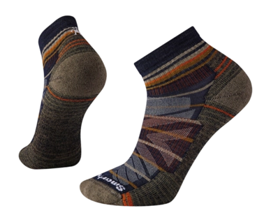 Chaussettes Smartwool Unisexe Hike Light Cushion Pattern Ankle Deep Navy