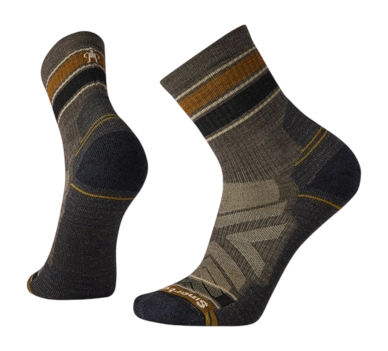 Chaussettes Smartwool Unisexe Hike Light Cushion Striped Mid Crew Taupe