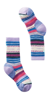 Sok Smartwool Kids Hike Full Cushion Margarita Crew Socks Ultra Violet