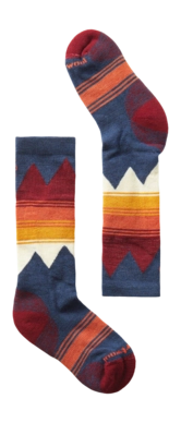 Sok Smartwool Kids Ski Light Cushion OTC Socks Alpine Blue