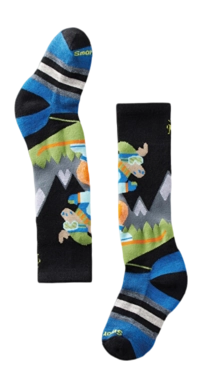Chaussettes Smartwool Enfant Wintersport Full Cushion Mountain Moose Pattern OTC Socks Black
