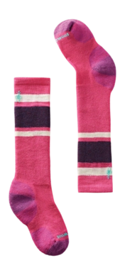 Sok Smartwool Kids Wintersport Full Cushion Stripe OTC Socks Power Pink