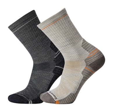 Sok Smartwool Unisex Outdoor Light Cushion Crew 2 Pack Socks Charcoal-Medium Gray