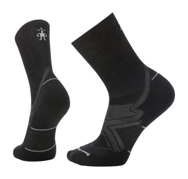 Socks Smartwool Unisex Run Cold Weather Targeted Cushion Crew Socks Black