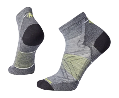 Chaussettes Smartwool Unisexe Run Zero Cushion Ankle Socks Medium Gray