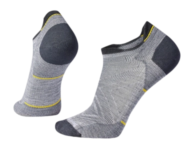 Socks Smartwool Unisex Run Zero Cushion Low Ankle Socks Light Gray Socks