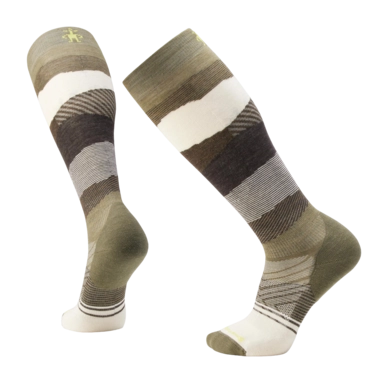 Chaussettes Smartwool Unisexe Ski Targeted Cushion Pattern OTC Winter Moss-Natural