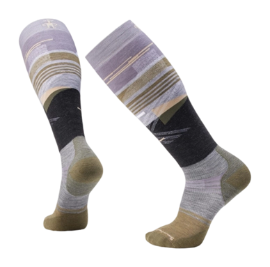 Socks Smartwool Unisex Snowboard Targeted Cushion Broken Lines Pattern OTC Graphite
