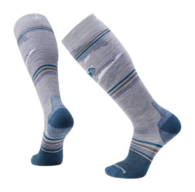 Sok Smartwool Unisex Snowboard Targeted Cushion Piste Machine OTC Socks Light Gray