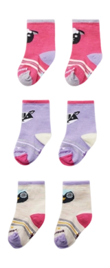 Socks Smartwool Kids Toddler Trio Socks Power Pink