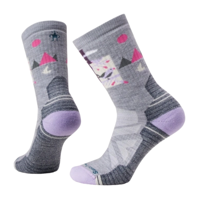 Socks Smartwool Women Hike Full Cushion Alpine Perch Crew Socks Light Grey