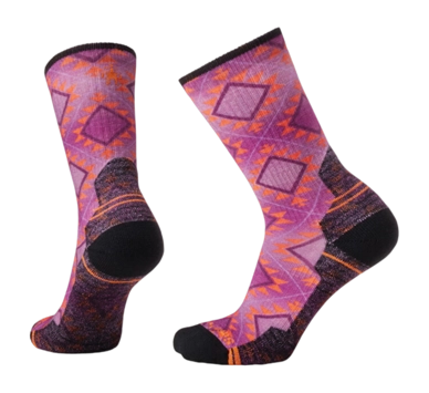 Chaussettes Smartwool Femme Hike Light Cushion Southwest Tile Crew Mauve Meadow
