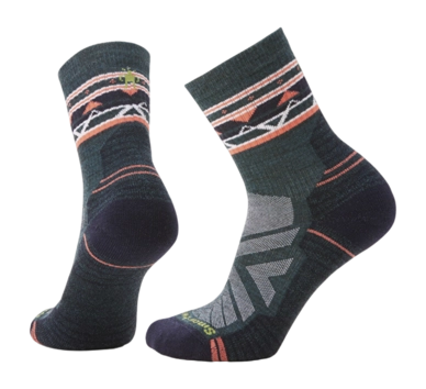 Chaussettes Smartwool Femme Hike Light Cushion Zig Zag Valley Mid Crew Socks Twilight Blue