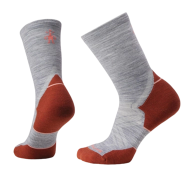 Chaussettes Smartwool Femme Run Cold Weather Targeted Cushion Crew Light Grey