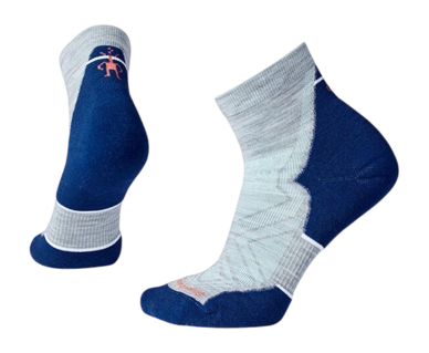 Socks Smartwool Women Run Targeted Cushion Ankle Socks Light Gray