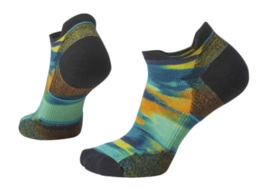 Socken Smartwool Run Targeted Cushion Brushed Print Low Ankle Socks Damen Twilight Blue