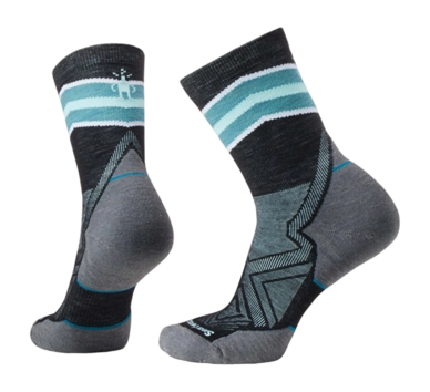 Laufsocken Smartwool Run Targeted Cushion Mid Crew Socks Damen Black