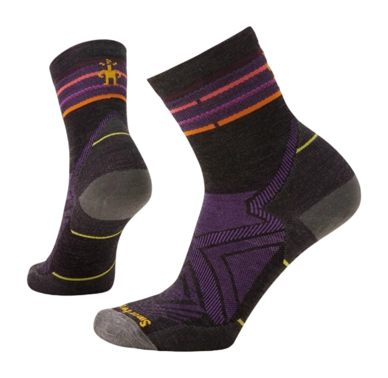 Socken Smartwool Run Zero Cushion Mid Crew Socks Damen Charcoal