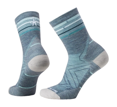 Chaussettes Smartwool Femme Run Zero Cushion Mid Crew Pewter Blue