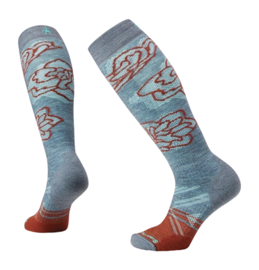 Socks Smartwool Women Ski Full Cushion Pattern OTC Socks Pewter Blue