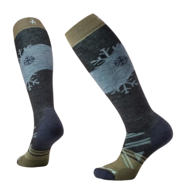 Chaussettes Smartwool FemmeSki Full Cushion Snowpocalypse Pattern OTC Socks Charcoal