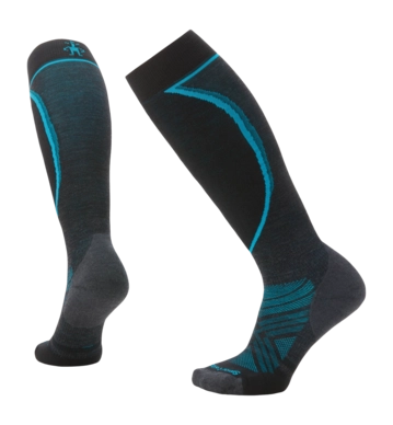 Chaussettes Smartwool Femme Ski Targeted Cushion OTC Socks Charcoal