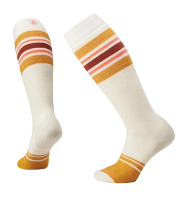 Chaussettes Smartwool Femme Snowboard Full Cushion Tube Stripe OTC Natural
