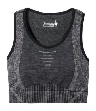 Sports Bra Smartwool Women Intraknit Racerback Bra Black Heather