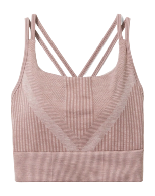 Sport BH Smartwool Intraknit Strappy Bra Damen Sandstone