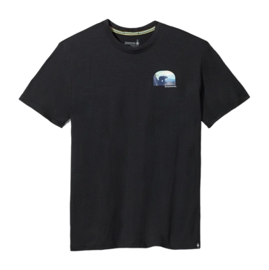 T-Shirt Smartwool Men Bear Country Graphic Short Sleeve Tee Slim Fit Black