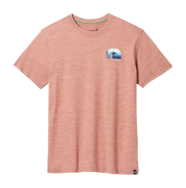 T-Shirt Smartwool Men Bear Country Graphic Short Sleeve Tee Slim Fit Copper Heather