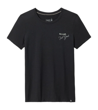 T-Shirt Smartwool Denver Skyline Graphic Short Sleeve Tee Damen Black