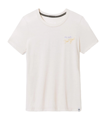 T-Shirt Smartwool Women Denver Skyline Graphic Short Sleeve Tee Almond Heather