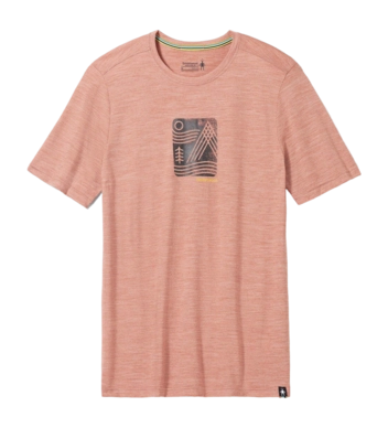 T-Shirt Smartwool Mountain Breeze Graphic Short Sleeve Tee Slim Fit Herren Copper Heather