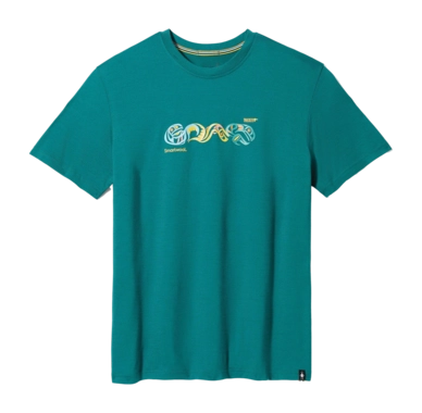 T-Shirt Smartwool Men Sockeye Season Graphic Short Sleeve Tee Emerald Green